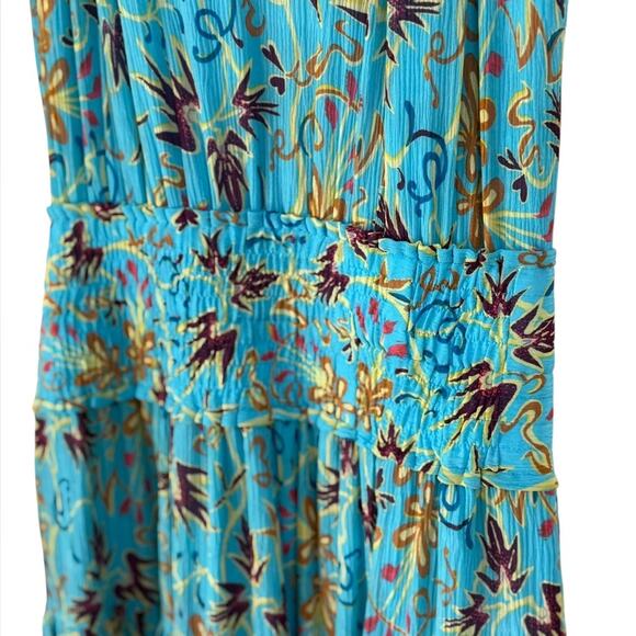 A.L.C. Courtney Floral Smocked Tiered Silk Mini Dress – Sz 4 - Picture 11 of 12